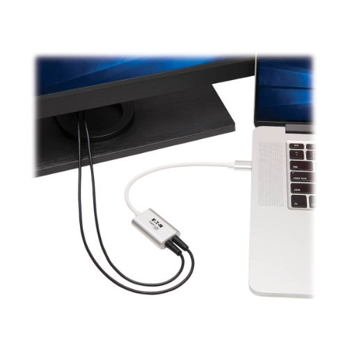 Tripp Lite U437-002 mobile phone cable Silver 7.87" (0.2 m) USB Type-C 2x 3.5mm