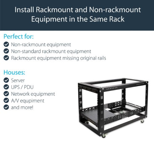 StarTech.com UNIRAILS2U rack accessory Rack rail