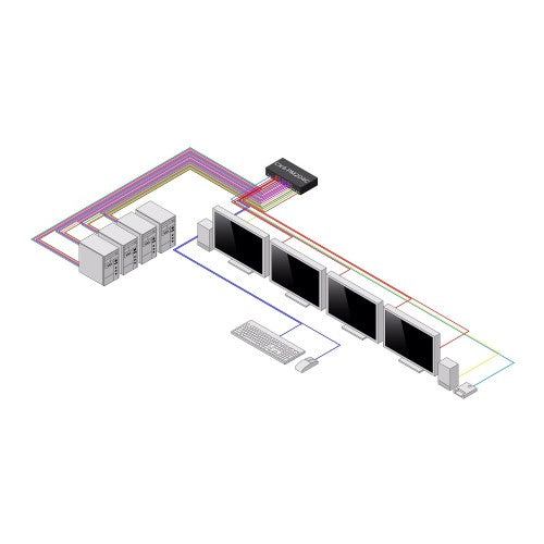 StarTech.com CK4-PM204C KVM switch Black