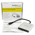 StarTech.com FCREADU3C card reader USB 3.2 Gen 1 (3.1 Gen 1) Type-C Black, Silver