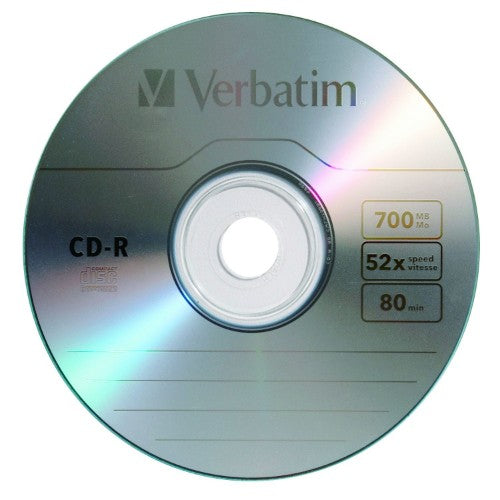 Verbatim Standard 120mm CD-R Media 700 MB 52x 50 pc(s)