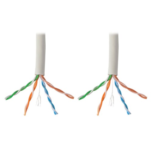 Tripp Lite N220-01K-WH networking cable White 12000" (304.8 m) Cat6