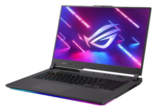 ASUS ROG Strix G17 G713PV-DS91-CA laptop AMD Ryzen™ 9 7945HX 17.3" Wide Quad HD 16 GB DDR5-SDRAM 1 TB SSD NVIDIA GeForce RTX 4060 Wi-Fi 6E (802.11ax) Windows 11 Home Black, Gray