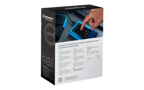 Kingston Technology IronKey Vault Privacy 80 960 GB USB Type-C 3.2 Gen 1 (3.1 Gen 1) Blue