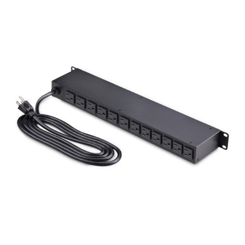 StarTech.com 16NM8-RACK-MOUNT-PDU power distribution unit (PDU) 16 AC outlet(s) 1U Black