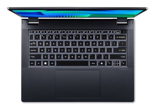 Acer TravelMate TMP414RN-54-72F5 Intel Core Ultra 7 155U Hybrid (2-in-1) 14" Touchscreen WUXGA 16 GB DDR5-SDRAM 1 TB SSD Wi-Fi 6E (802.11ax) Windows 11 Pro Blue