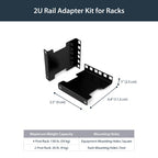 StarTech.com RDA2U rack accessory Depth adapter