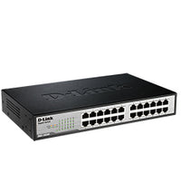 D-Link DGS-1024C network switch Unmanaged Gigabit Ethernet (10/100/1000) Black, Metallic