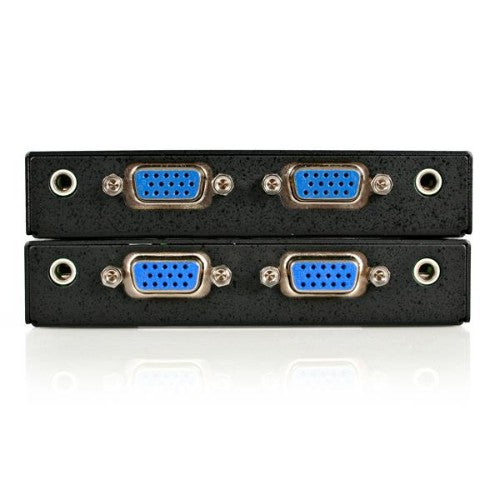 StarTech.com VGA and Audio over Cat5 Extender AV transmitter & receiver Black