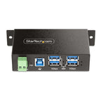 StarTech.com 5G4AINDRM-USB-A-HUB interface hub USB 3.2 Gen 1 (3.1 Gen 1) Type-B 5000 Mbit/s Black