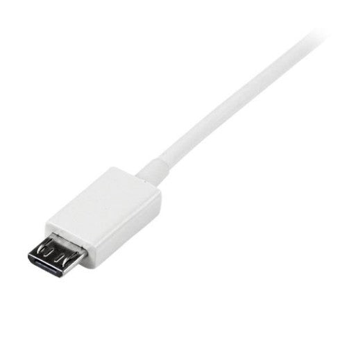 StarTech.com 0.5m USB 2.0 A/Micro-B m/m USB cable 19.7" (0.5 m) USB A Micro-USB B White