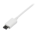 StarTech.com 2m USB 2.0 A/Micro-B m/m USB cable 78.7" (2 m) USB A Micro-USB B White