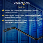 StarTech.com CMLB104 rack accessory Cable lacing bar