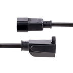 StarTech.com 1415R-3F-POWER-CORD power cable Black 39.4" (1 m) C14 coupler NEMA 5-15R