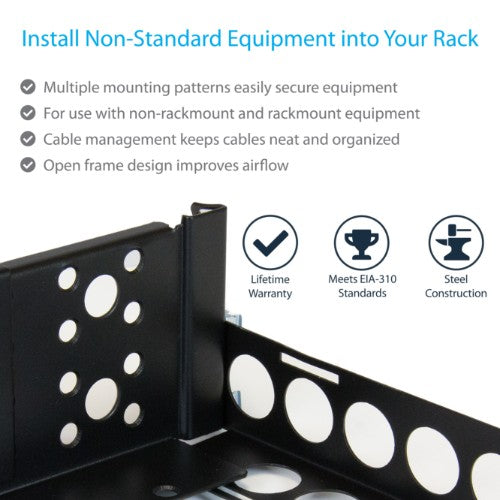 StarTech.com UNIRAILS2U rack accessory Rack rail